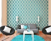 Moroccan Stencil Design Rabat LG - Reusable stencils for walls - DIY decor