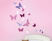 Wall stencil Butterfly Dance - Easy Wall  Stencil for Nursery Decor - Better than Decals