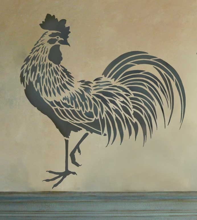 Rooster Stencil - Easy reusable stencils for DIY decor