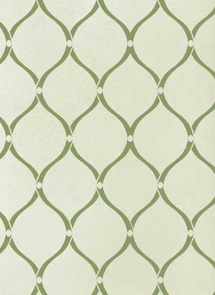 Wallpaper Stencil Hourglass - Reusable stencil for wall and fabric decor - DIY