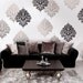 Wall Stencil Damask Kerry LG - Reusable stencils for DIY wall decor
