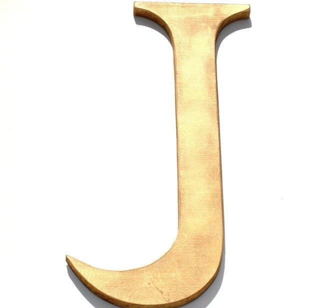 Custom Wood Letter, Golden Monogram, Personalized Initials, Wall Decor, Office, Wedding Decoration, Father's Days Gift