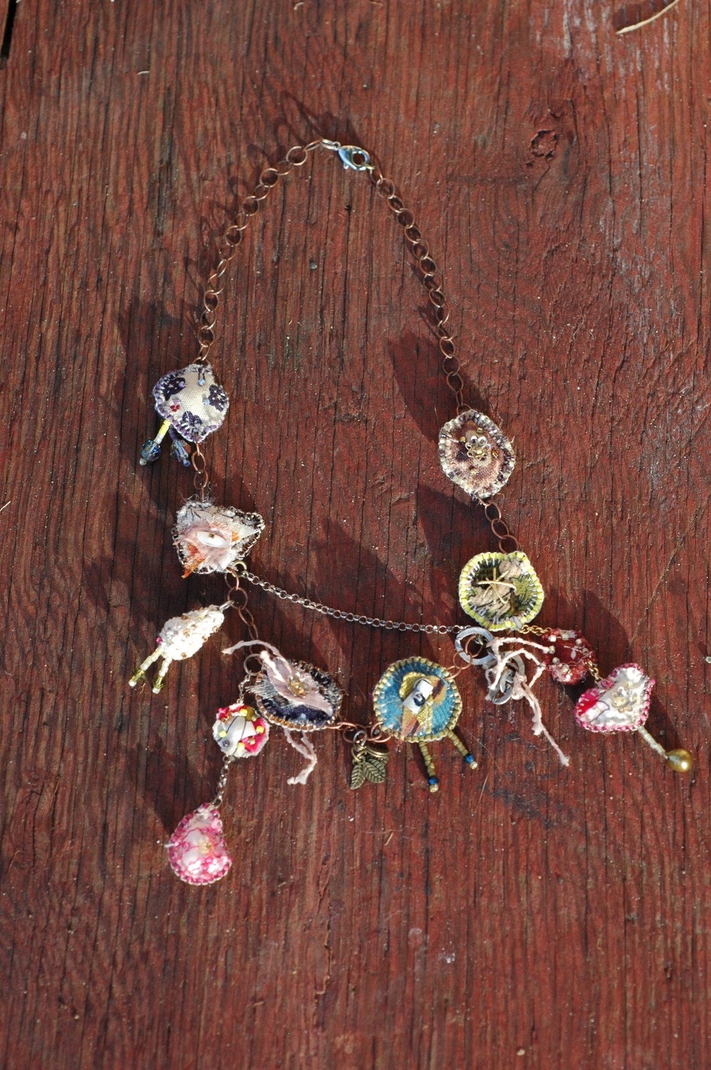 Lost and found charm necklace