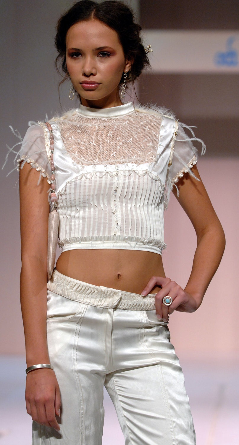 Oh-so-delicate button back silk blouse
