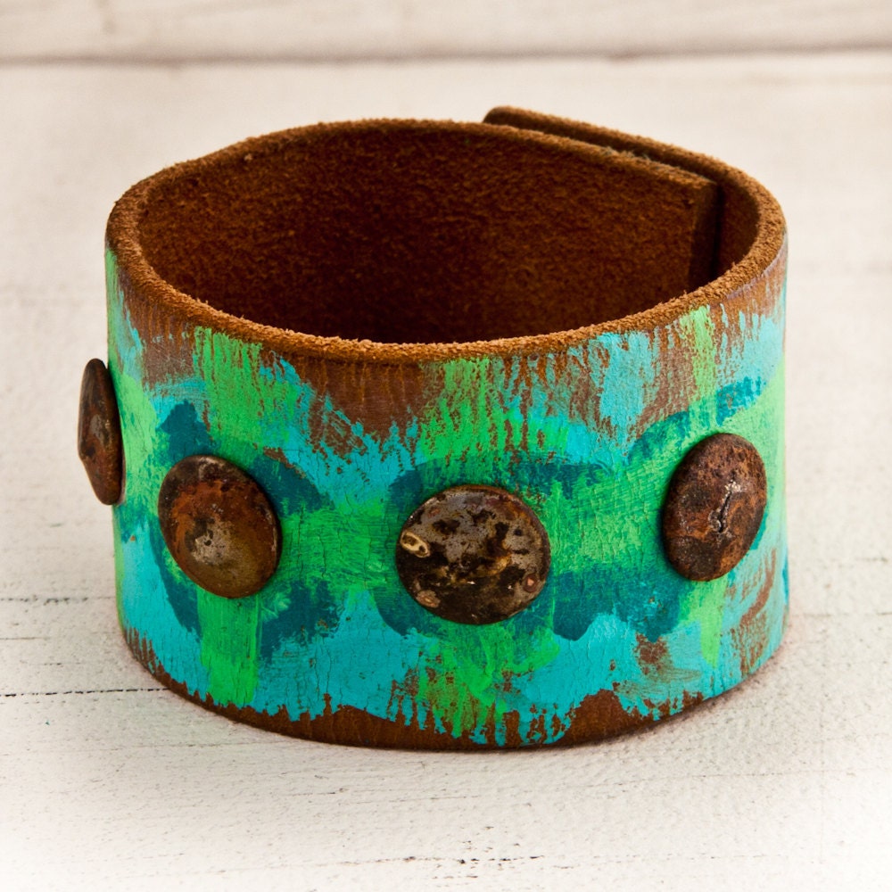 Winter Fashion Leather Cuffs Bracelets Wristbands Accessories