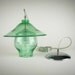 Recycled Glass Pendant Light Bell and Hat Hanging Pendant Lamp Lighting Earth Day