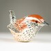 Ceramic Bird Hand Formed Cactus Wren