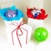 Blown Glass Ornament Suncatcher Neon Green White Speckle Glass Bulb Ornament