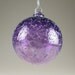 Blown Glass Christmas Tree Holiday Ornament Suncatcher Amethyst Purple Ice Bulb Ornament