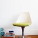 Vintage Burke Shell Chair with Chrome Swivel Base