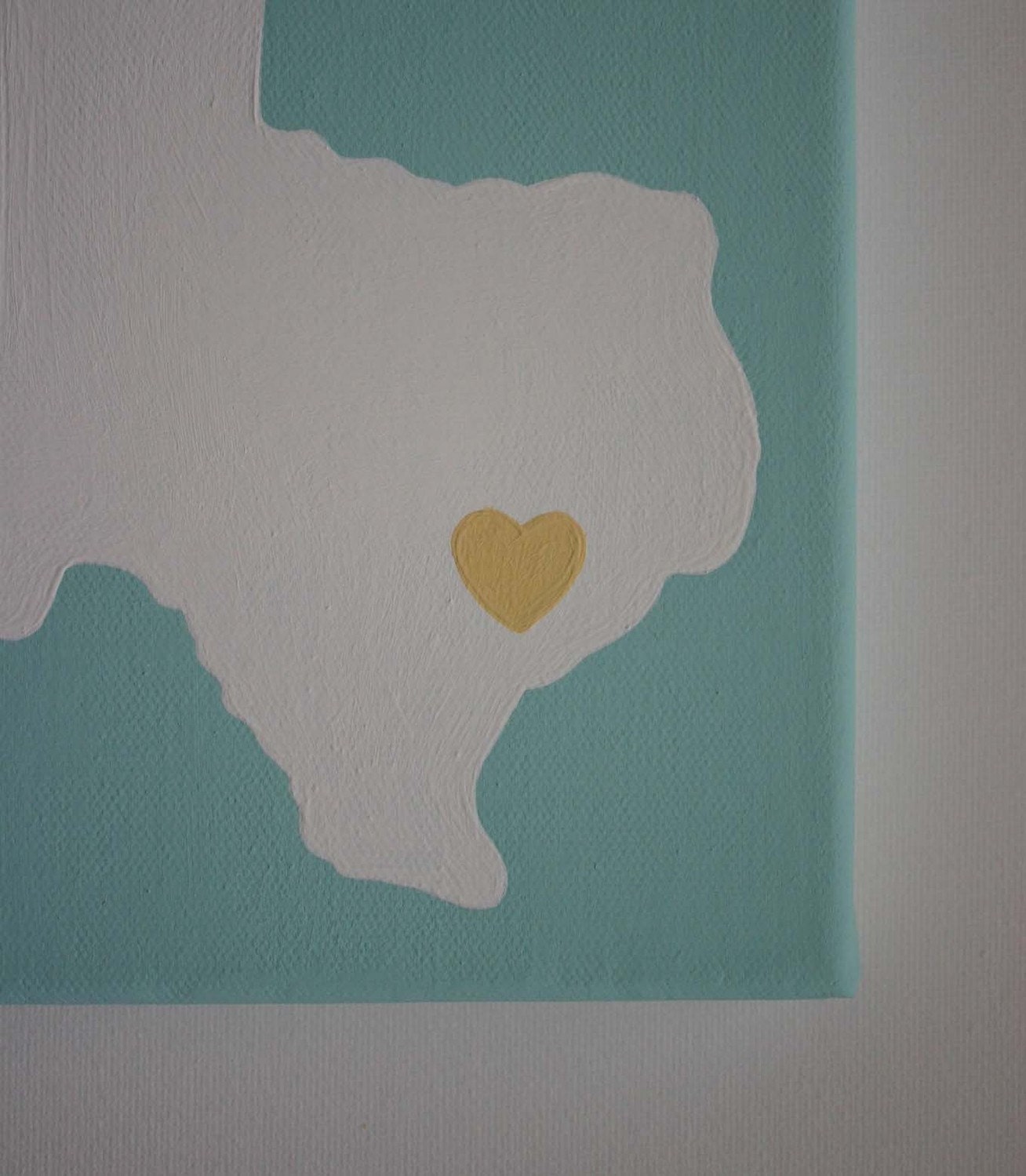 CHOOSE YOUR STATE - Affordable Original Painting, Wall Art, Home Decor - Made to Order State Love (8 x 8 Canvas)