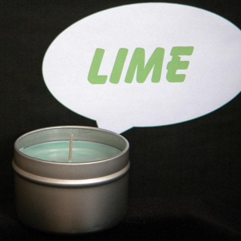 LIME OUT LOUD Ginger & Lime Soy Candle Tin - Handmade Soy Candles