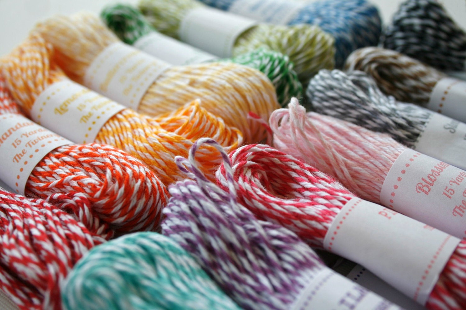 Twine Samplers - All 22 Colors - 15 Yards Each Color - 330 Yards