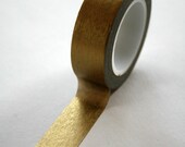 Washi Tape - 15mm - Metallic Gold Solid Color - Deco Paper Tape No. 15