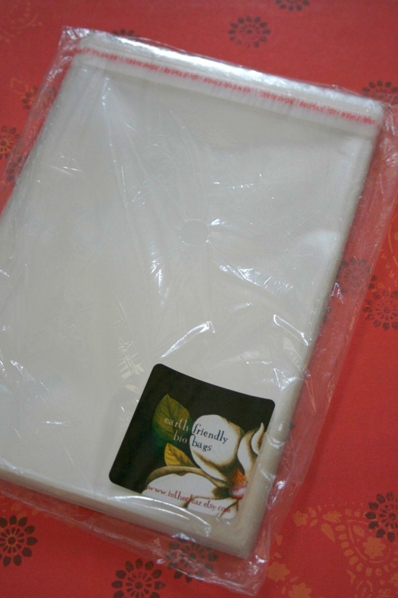 QTY 50 Clear Biodegradable Bags - Compostable and FDA Approved - 5 7 ...