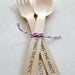 48 Disposable and Compostable Crafty Wooden Utensils Cutlery Greenware - Knife Fork Spoon - Eco Natural - Tying the Knot