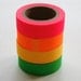 Washi Tape Set - 15mm - Neon Combination Pink Orange Yellow Green - Four Rolls Washi Tape
