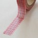 Washi Tape Set - 15mm - Combination CB - Vintage Style Floral and Plaid - Three Rolls Washi Tape