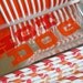 Priority Mail - Vintage Style Foil Paper Lined Hot Dog Bags - Fresh and Delicious - Gusseted 3.5 x 1.5 x 8.5 Inches - set of 50