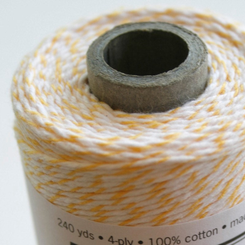 30 Yards - Yellow - Lemon - Divine Twine Baker's Twine