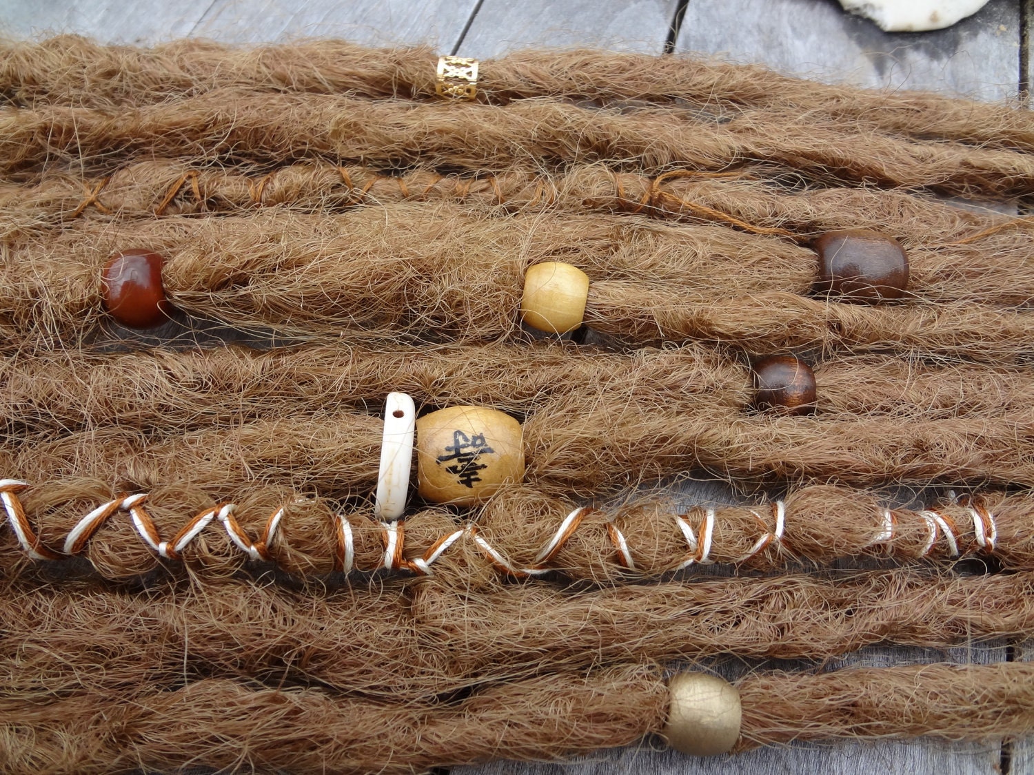 Wooded Nymph Double ended dreads. Knotty Dreadlock Extensions.