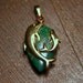 GP Silver Dolphin Malachite Pendant