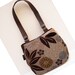 Modern Tan Print Shoulder Purse