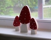 Mushroom Love Set of 3 - ON SALE - Ready To Ship