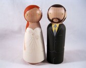 Custom Peg Doll Wedding Cake Topper