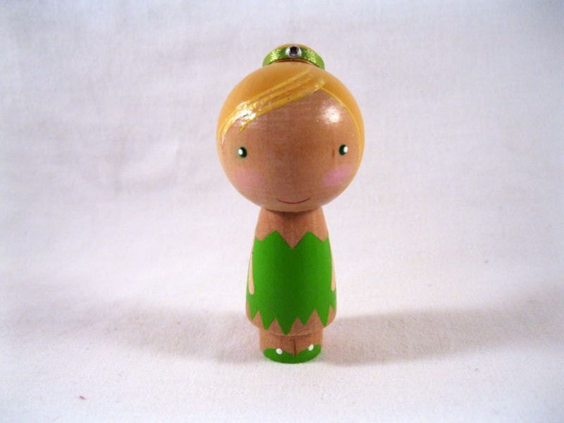 Simply Tinkerbell Kokeshi Peg Doll
