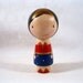 Simply Wonder Woman Kokeshi Peg Doll