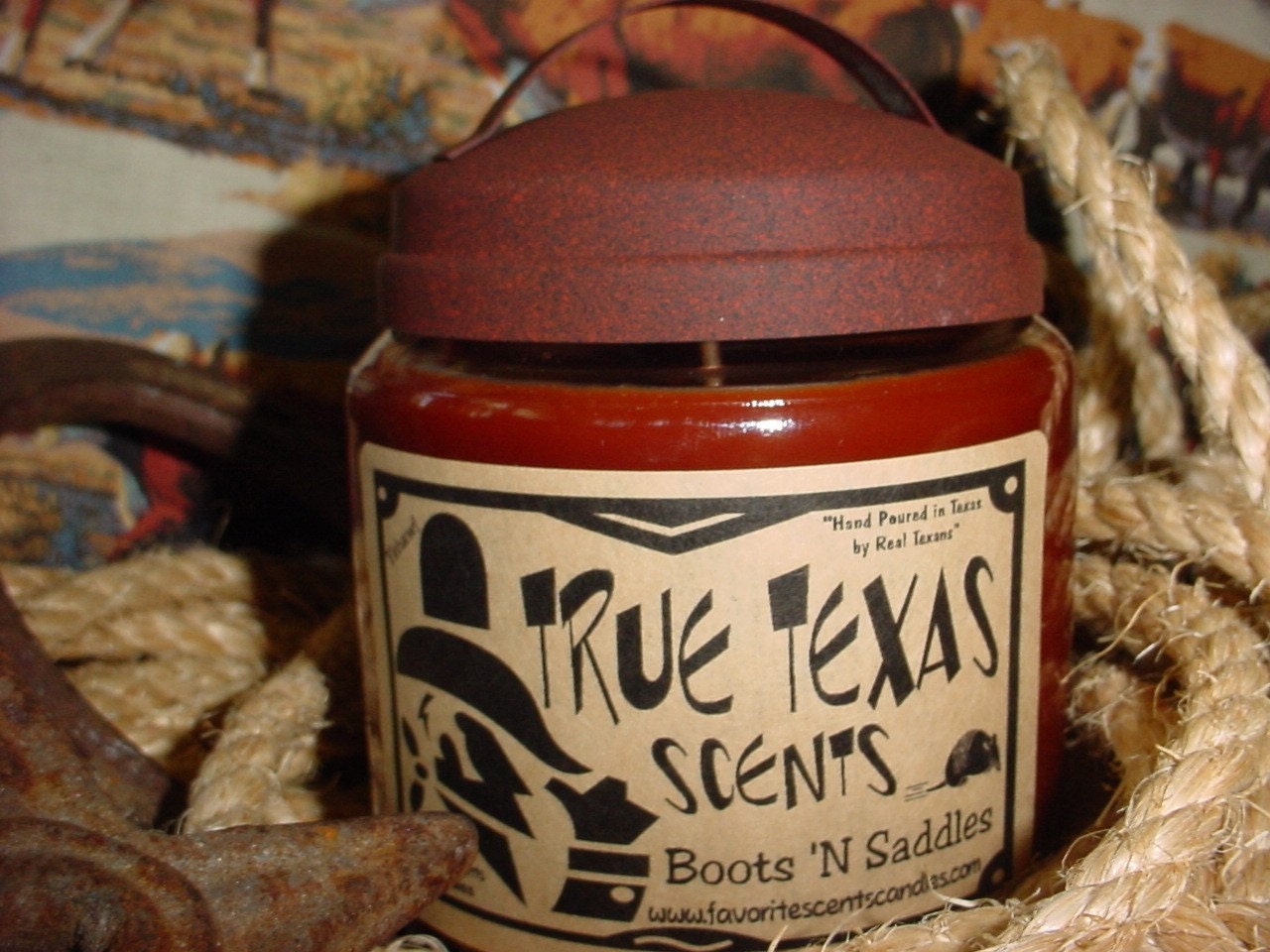 16 oz - Western Cowboy Style Candle - Choose Your Scent