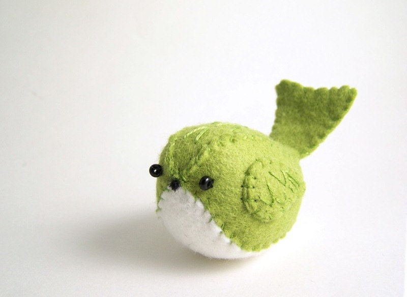 Little Green Felt Bird