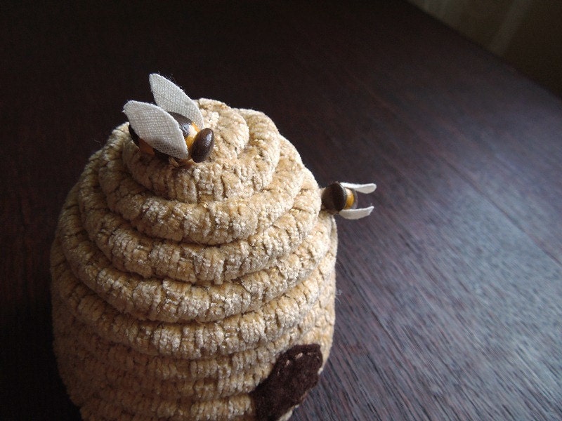 Decorative Bee Hive with Bees