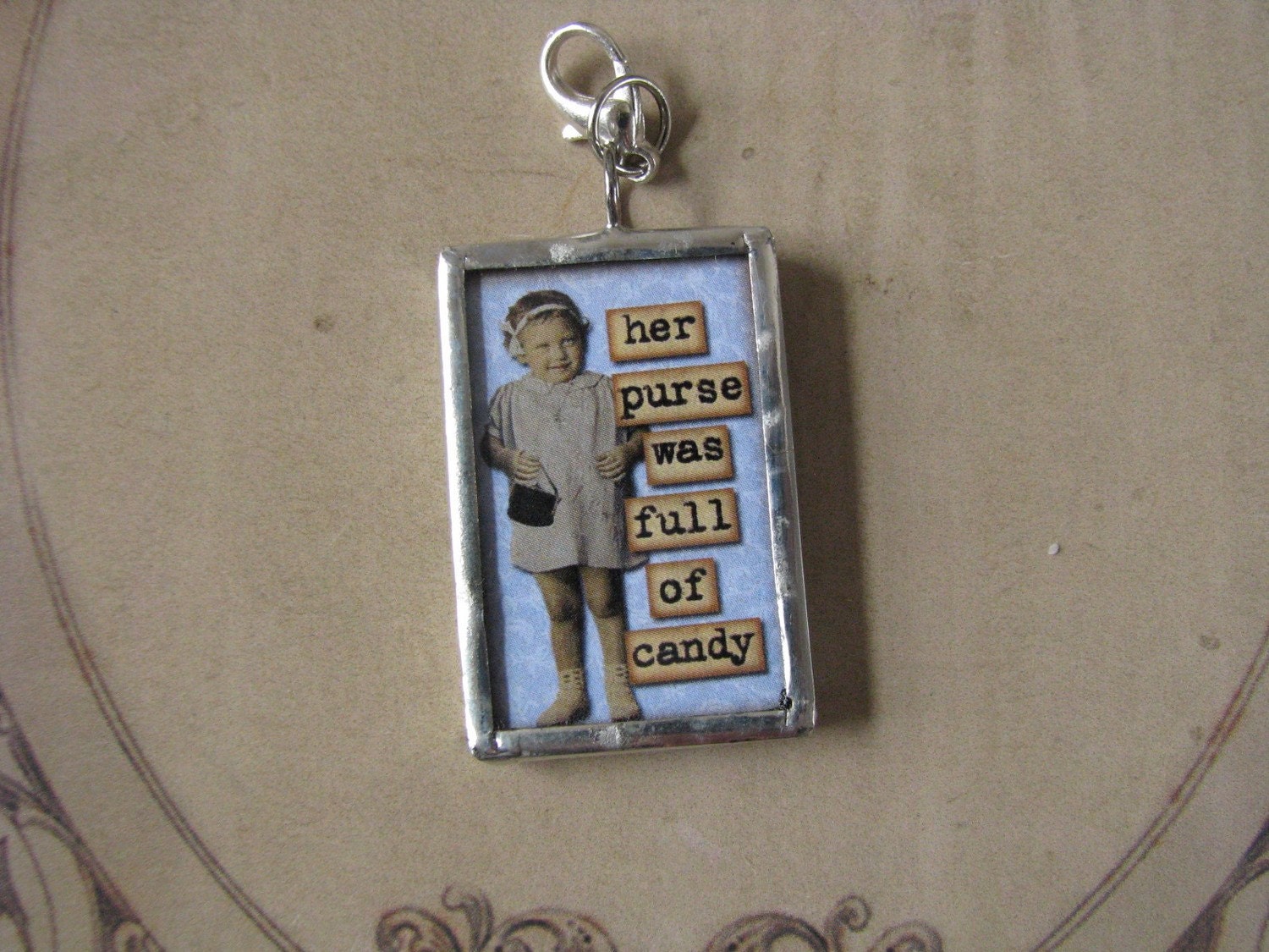 Purse full of candy Soldered pendant