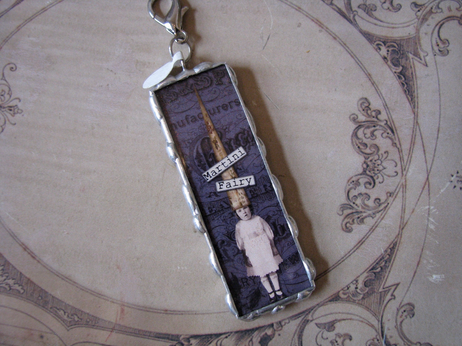 Martini Fairy Soldered Pendant