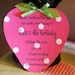 Strawberry Shortcake Birthday Invitation Invitations