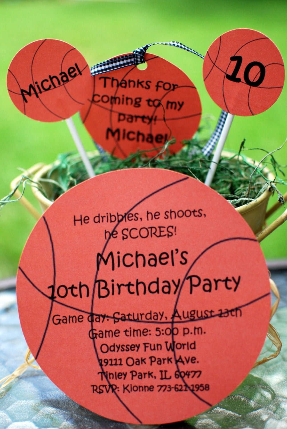 Bowling Basketball Football Soccer Baseball Birthday Invitations