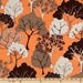 Hot Couturier Trees Mango by Robert Kaufman Fine Fabrics-