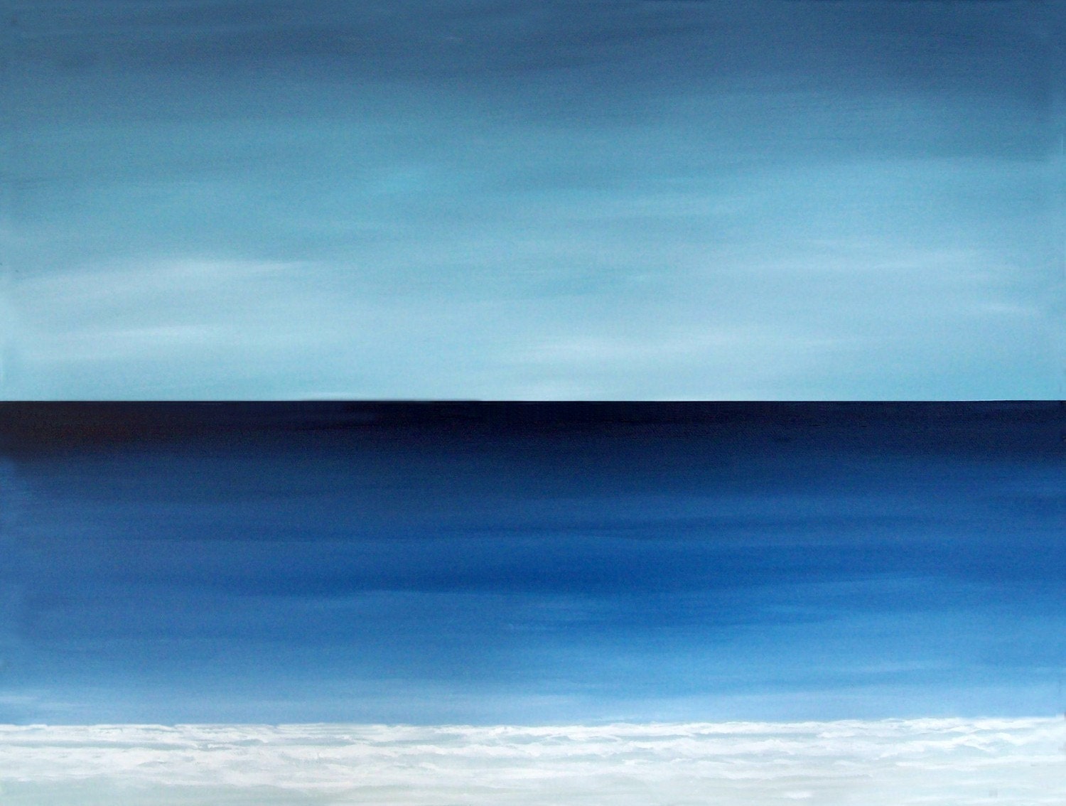 Seascape Beach Painting Modern Ocean Painting Contemporary Beach Art Abstract Blue Tropical Caribbean Modern Original Seascape