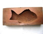 Vintage Japanese Sweets Mold Taiyaki fish shaped cake Kashigata BIG SIZE (P)