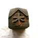 Vintage Japanese Wood Stamp Wood in Showa Period