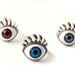 Mystical Silver Rimmed Evil Eye Adjustable Ring with Brown Iris