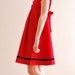 r e s e r v e d for skyetalb Scarlet Sailor Mini Dress with Velvet Trim