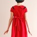 r e s e r v e d for skyetalb Scarlet Sailor Mini Dress with Velvet Trim