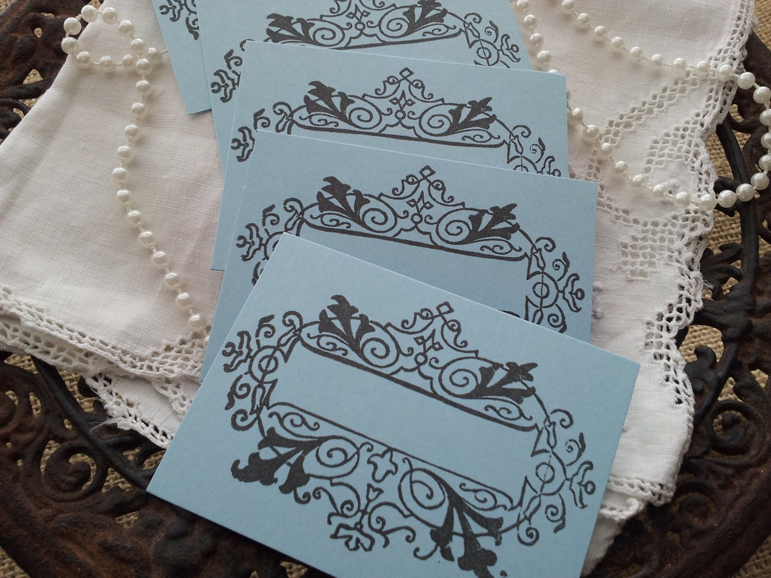 Wedding Event and Party Place Cards Food Buffet Label Tags Set of 10