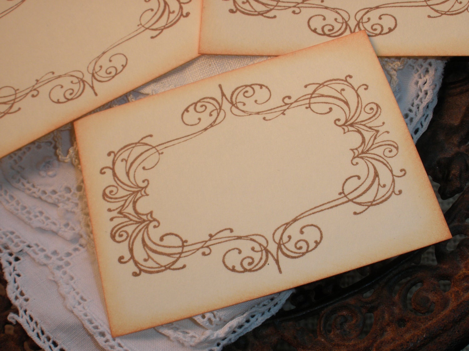 Wedding Event and Party Place Cards Food Buffet Label Tags Set of 12