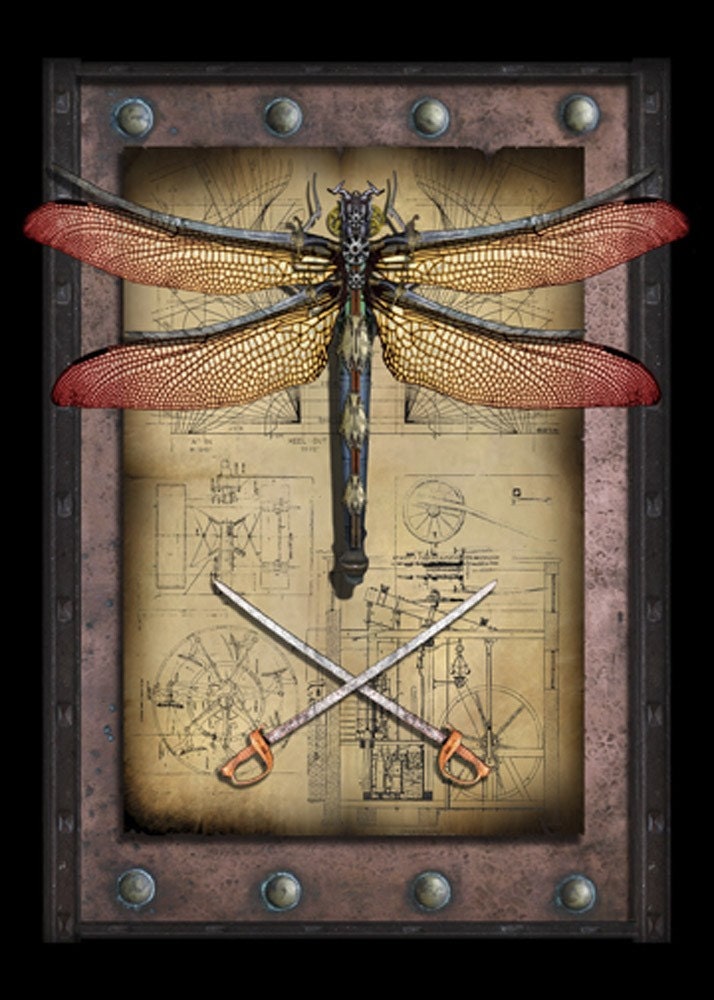 Crypto-Entomology Art Print by Brian Giberson - The Dragoonfly