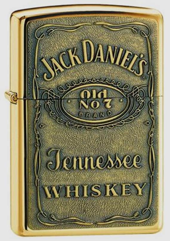 Items similar to Jack Daniels "BRASS" Zippo Lighter w/Free Engraving