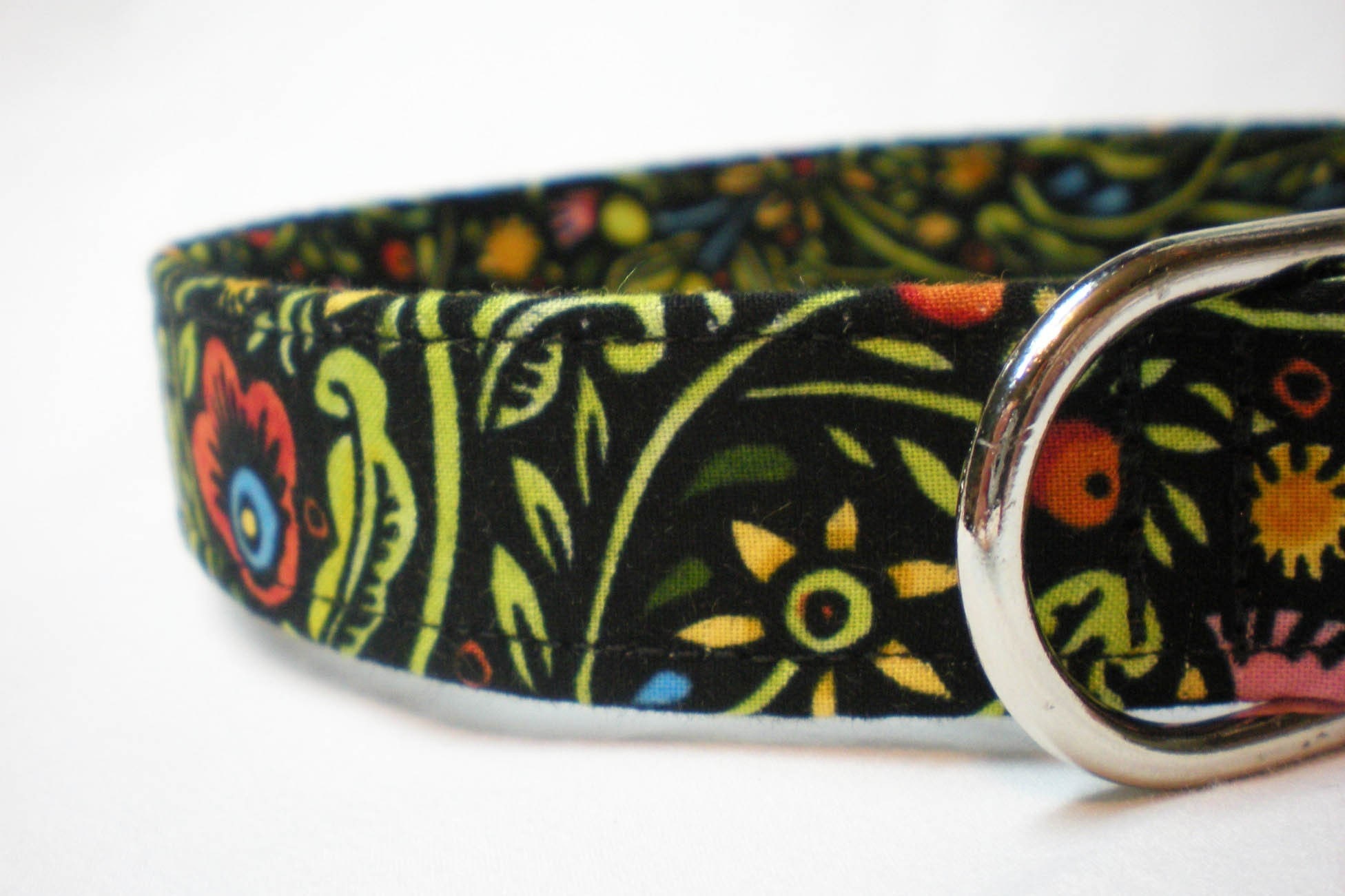 Dog Collar Custom Handmade Folklorica Black Hedge from PinkysPetGear on Etsy